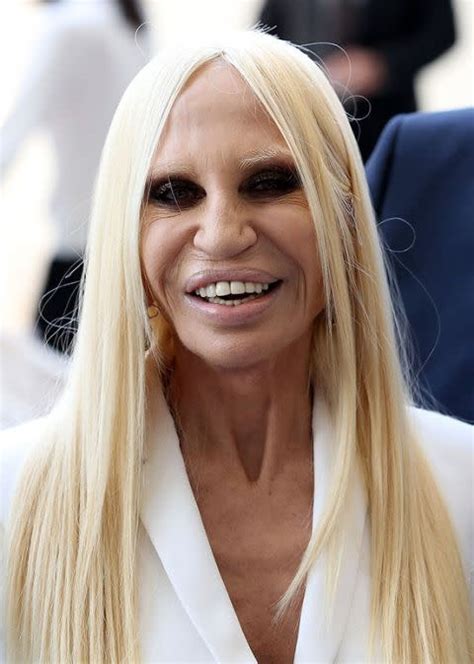 a young donatella versace|what happened to donatella versace's face.